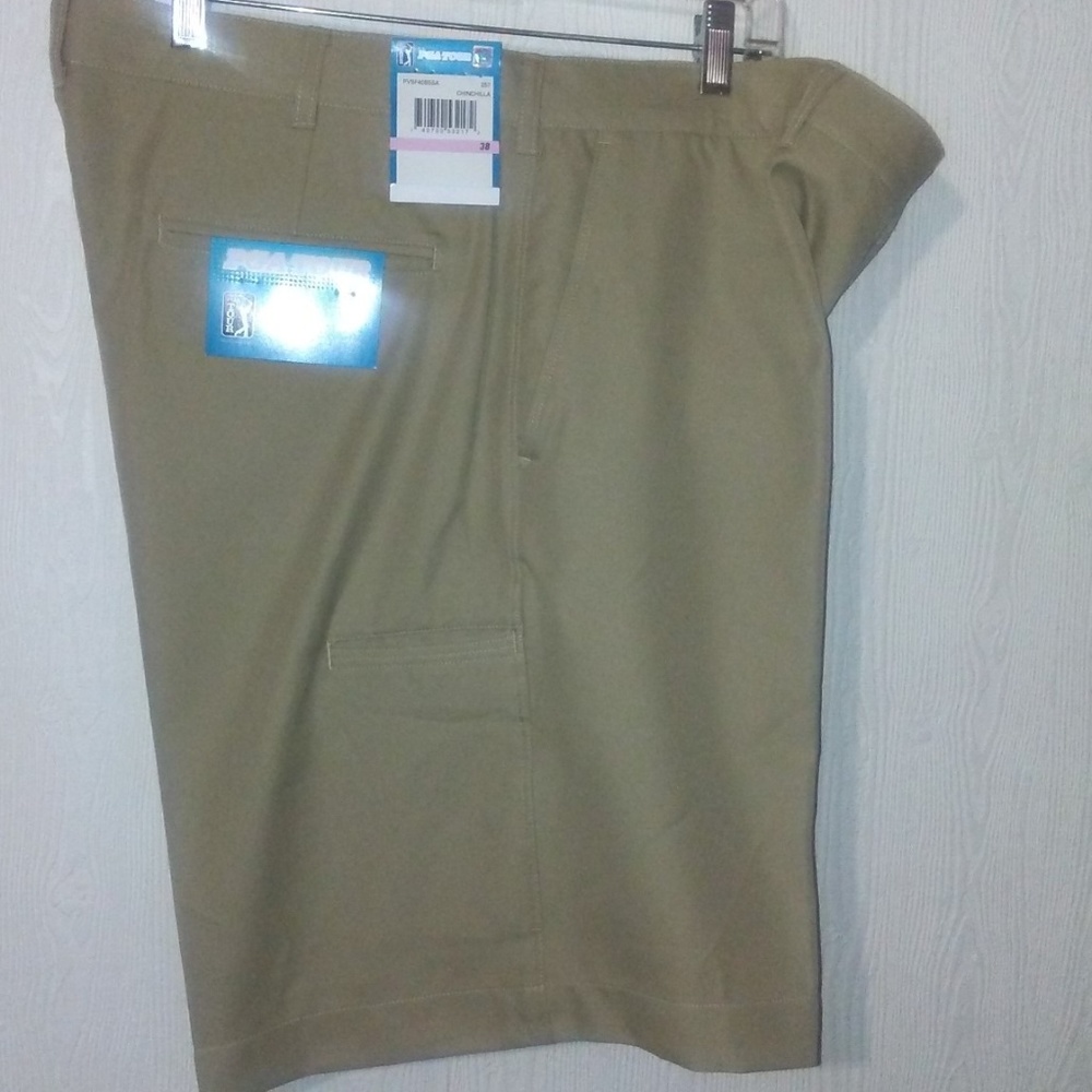 PGA Tours Mens Tan Short Size 38